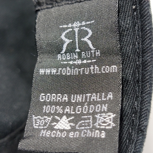 Cabo by Robin Ruth Cadet Style Black Hat Spiral Color Lettering Brim Army Cap - Picture 11 of 12